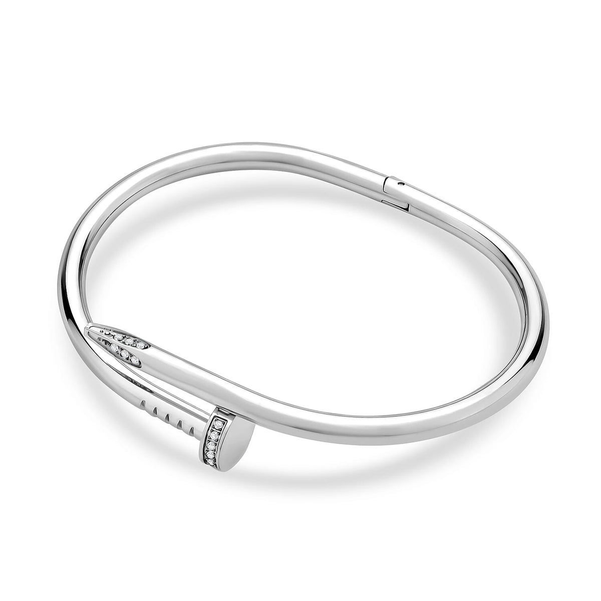 Designer Inspired - White Crystal Bangle V32707724 3