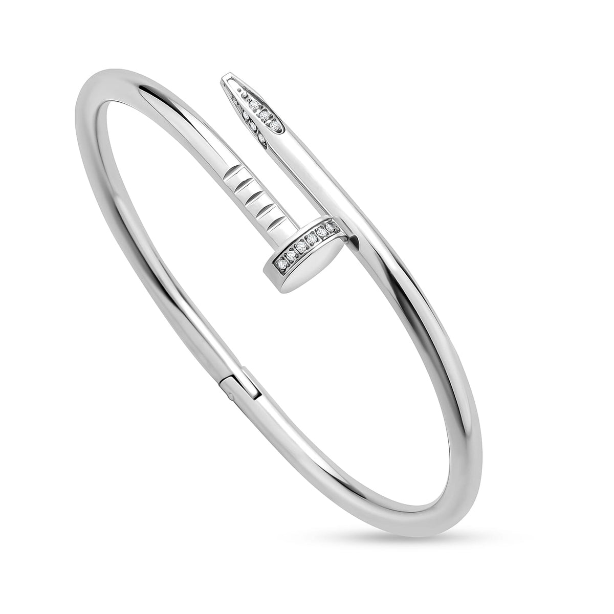 Designer Inspired - White Crystal Bangle V32707724 4