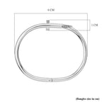 Designer Inspired - White Crystal Bangle