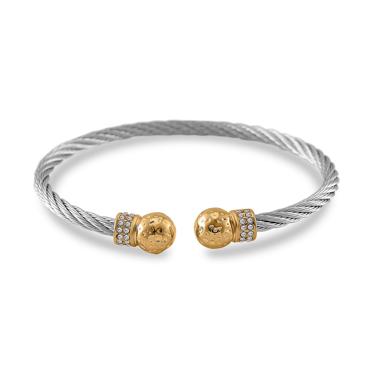 White Crystal Cuff Bangle (Size - 7.5) 7843733 0