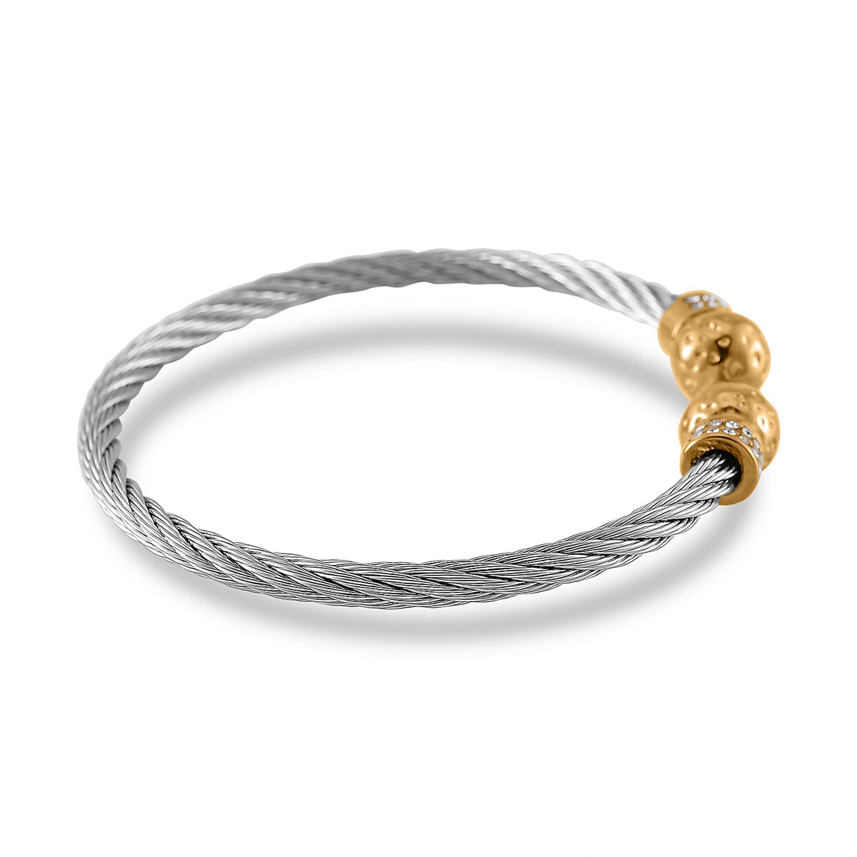 White Crystal Cuff Bangle (Size - 7.5) 7843733 3