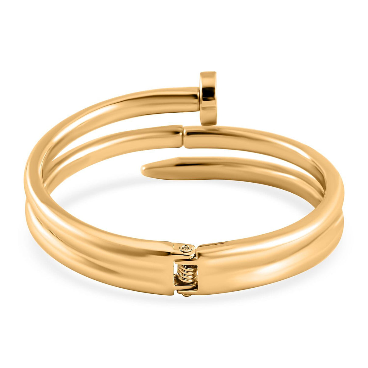 Designer Inspired-White Crystal Openable Bangle (Size - 7.5) 7976043 5
