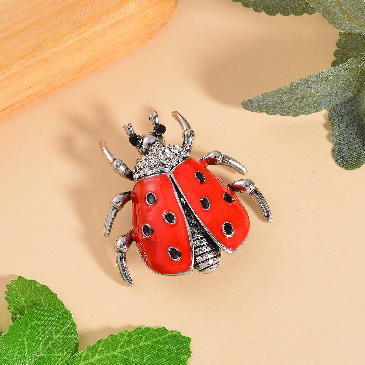 Austrian Crystal Beetle Brooch 7639833 1