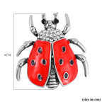 Austrian Crystal Beetle Brooch