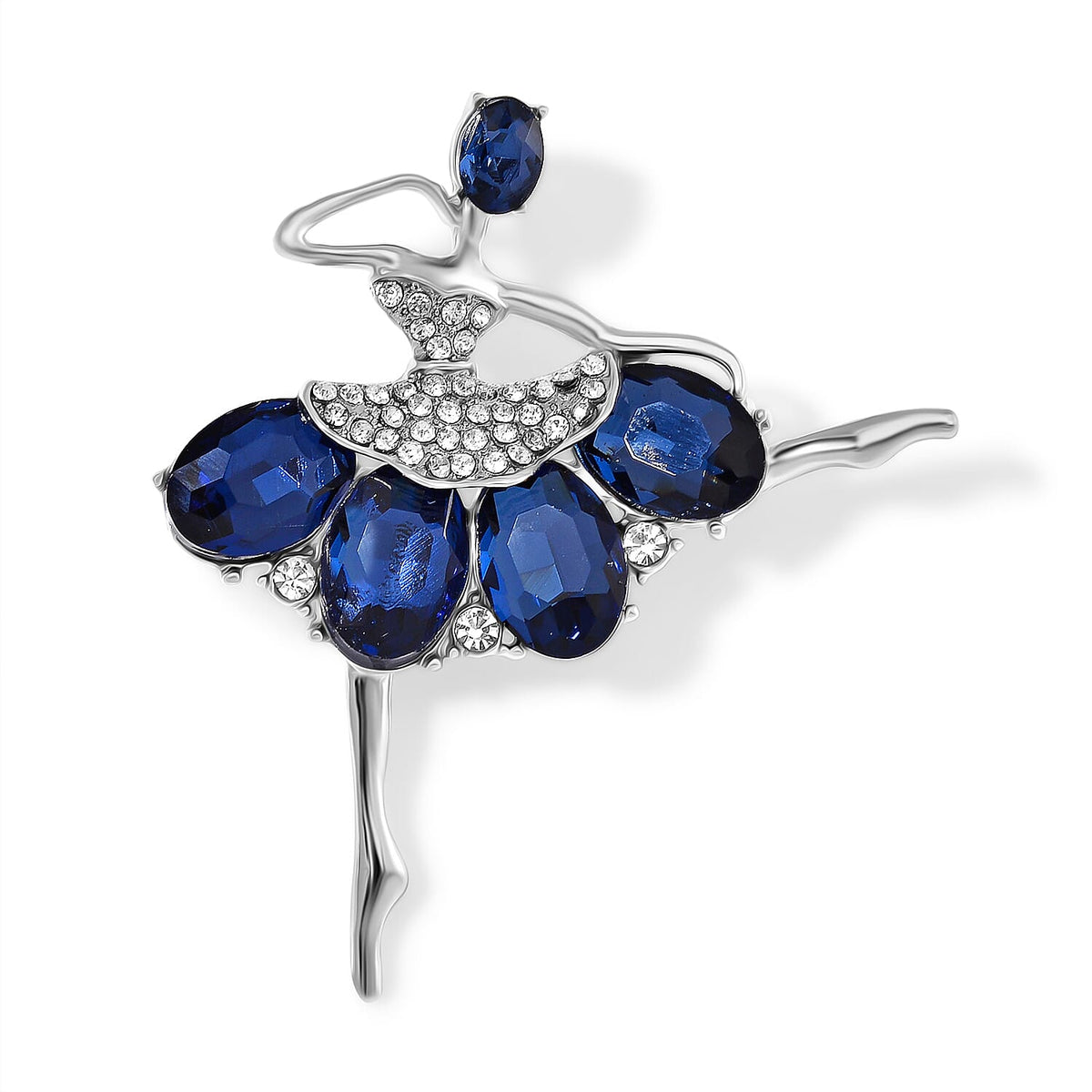 Ballet Dancer Brooch with Swarovski Crystals 7875756 0