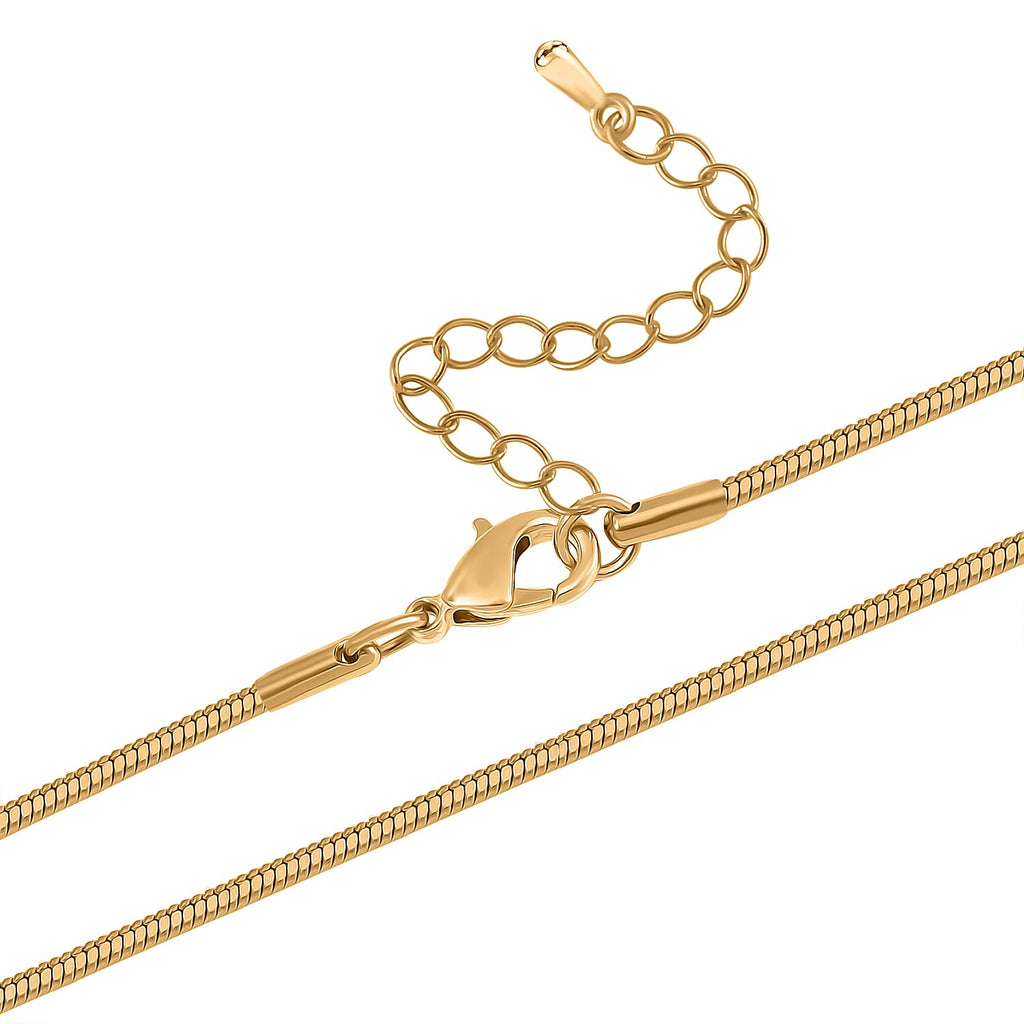 White Crystal & Blue Crystal Necklace (Size - 29.5-2 Ext)