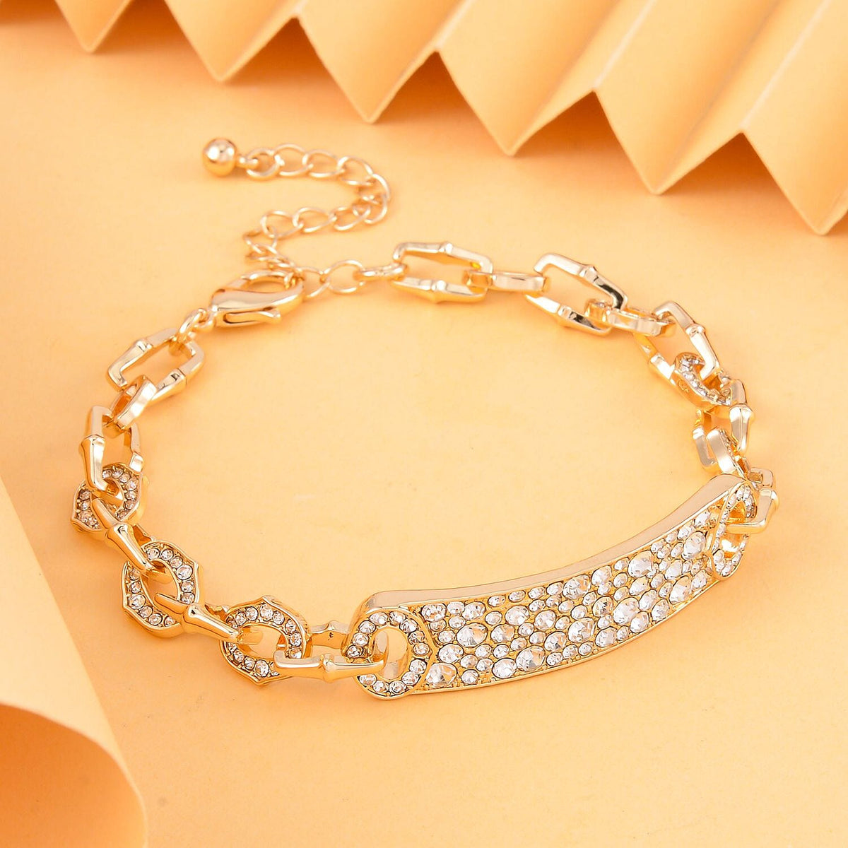 White Crystal  Bracelet (Size - 7.5) 0.01 ct  0.010  Ct. 7323075 1
