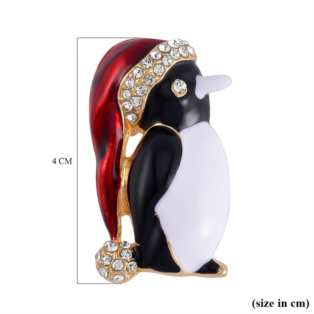 White Crystal  Brooch 0.01 ct  0.010  Ct.