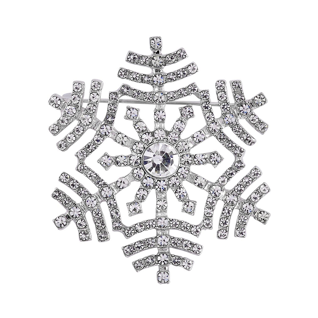 White Crystal  Brooch 0.01 ct  0.010  Ct.