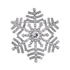 White Crystal  Brooch 0.01 ct  0.010  Ct.