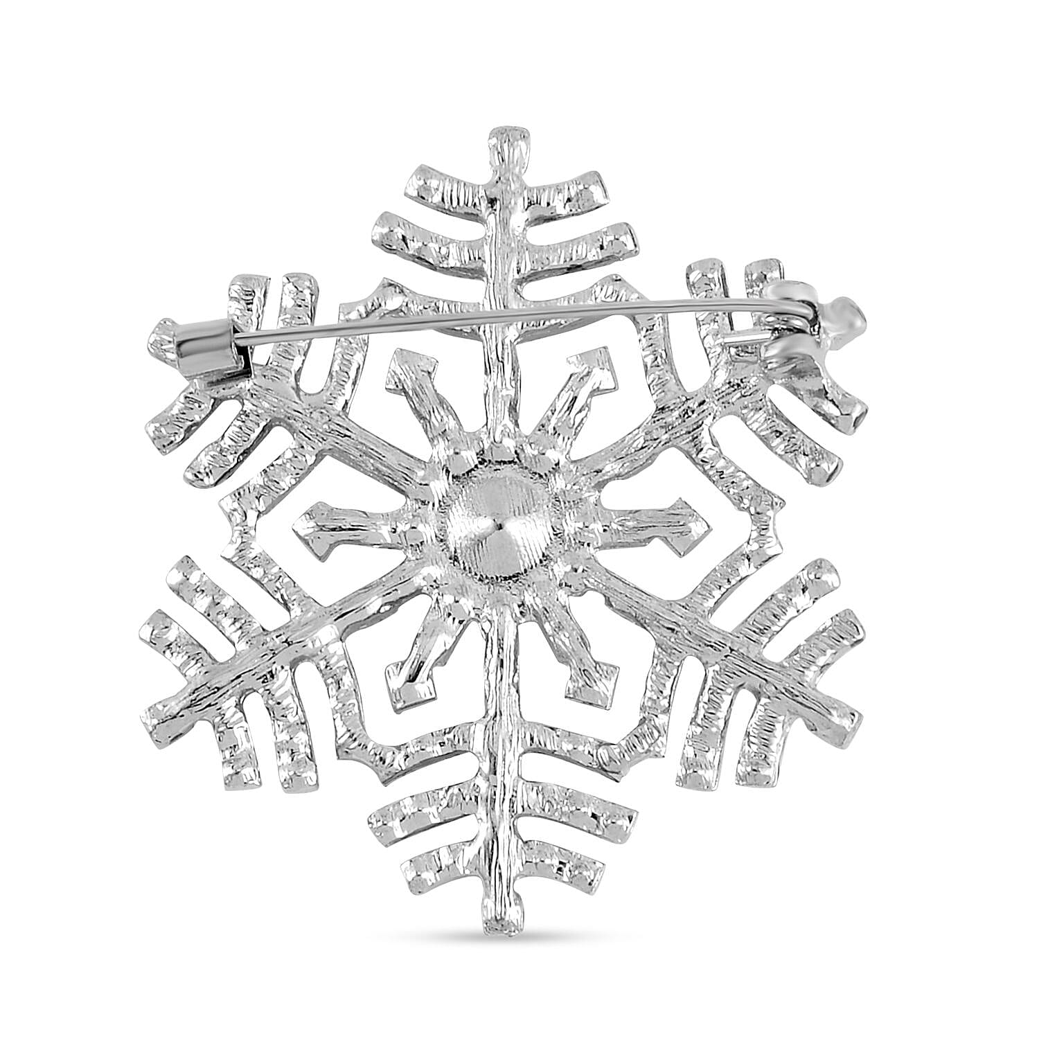 White Crystal Snowflake Brooch 7665631 2