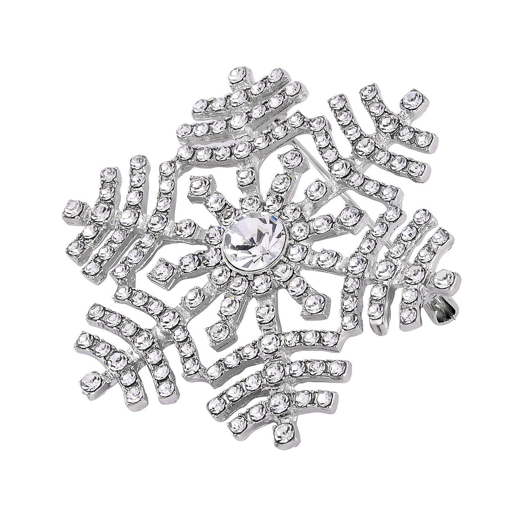 White Crystal  Brooch 0.01 ct  0.010  Ct.