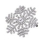 White Crystal  Brooch 0.01 ct  0.010  Ct.