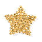 White Crystal Star Brooch