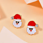White Crystal Earring With Push Back 0.01 Ct