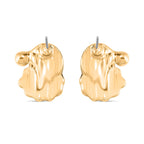 White Crystal Earring With Push Back 0.01 Ct