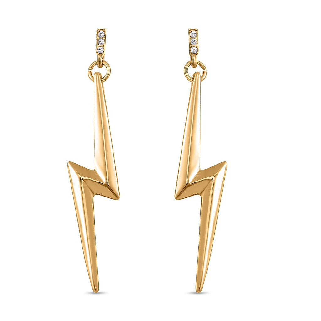 Designer Inspired - White Crystal  Earring With Push Back