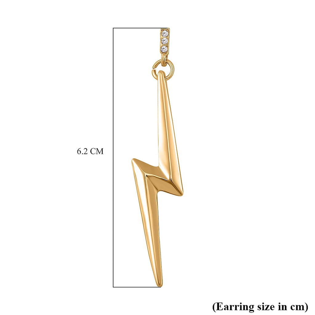Designer Inspired - White Crystal  Earring With Push Back