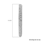 Red Carpet Style- White Austrian Crystal Hoop Earrings