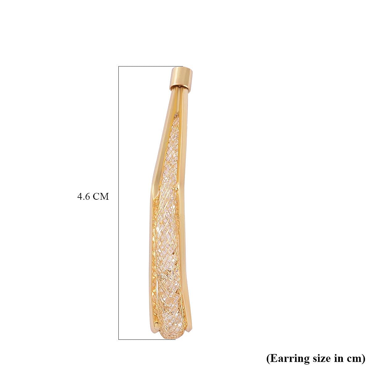 NY Closeout- Gold Plated Simulated Diamond Earrings 7548902 4