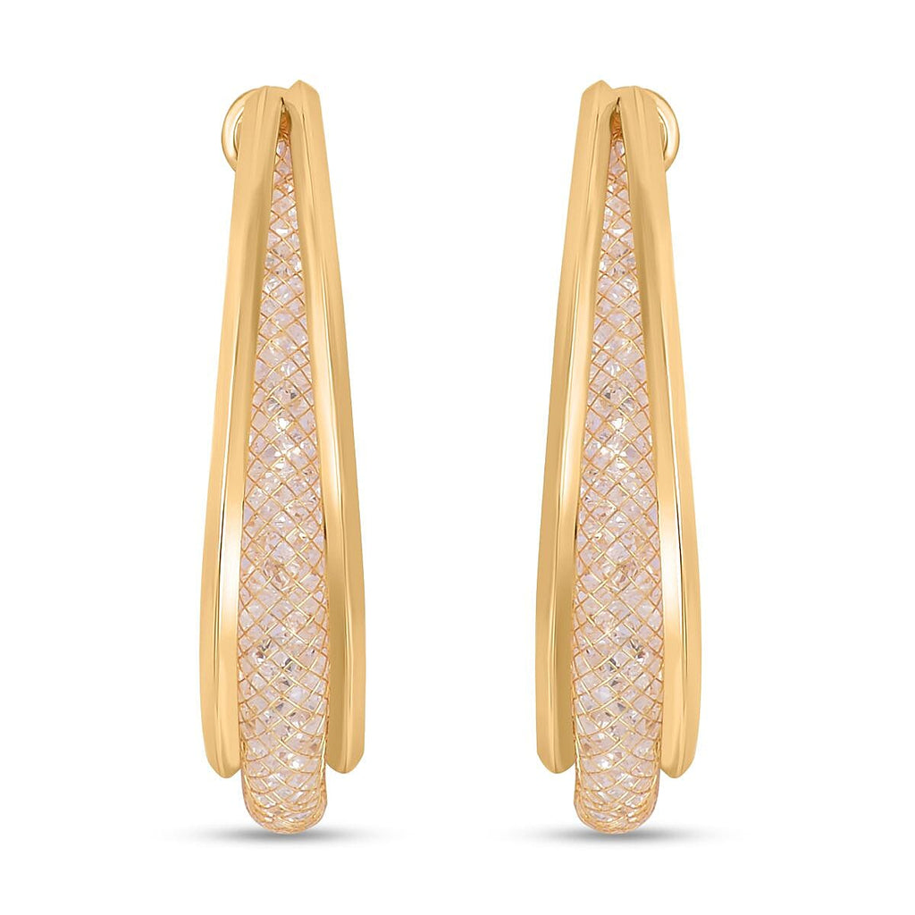 NY Close Out - Simulated Diamond Hoop Earrings