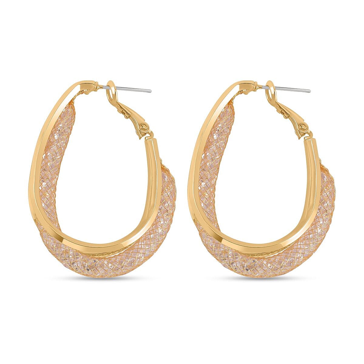 NY Close Out - Simulated Diamond Hoop Earrings 7560870 4