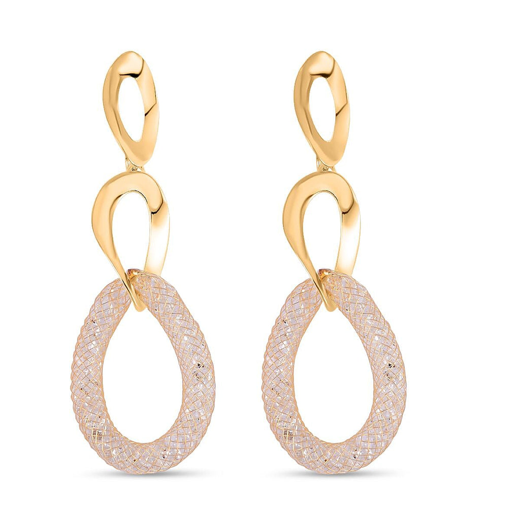 Designer Close Out Deal - Star Light Austrian Crystal Triple Drop Earrings