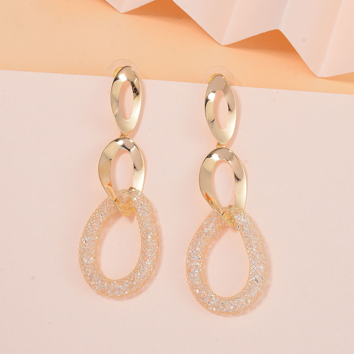 Designer Close Out Deal - Star Light Austrian Crystal Triple Drop Earrings 7663788 2