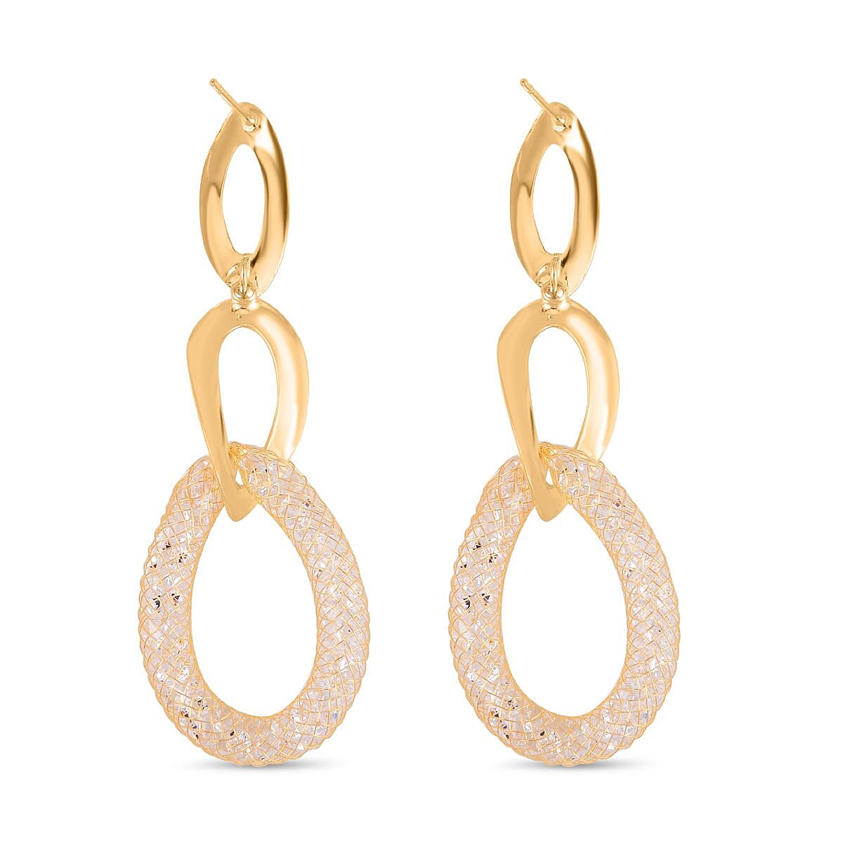 Designer Close Out Deal - Star Light Austrian Crystal Triple Drop Earrings 7663788 4