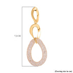 Designer Close Out Deal - Star Light Austrian Crystal Triple Drop Earrings