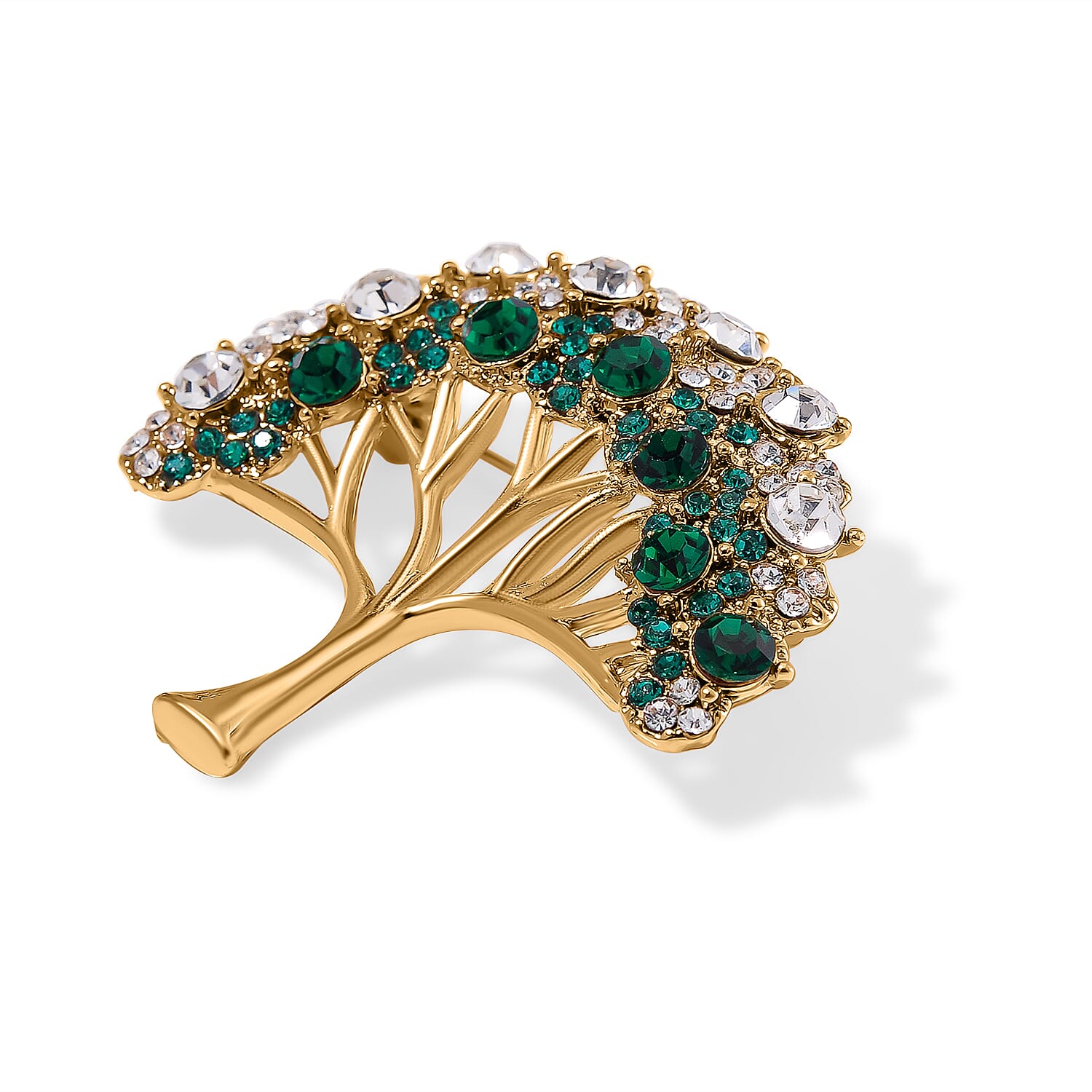 Multi Colour Crystal Tree of Life Brooch 7875863 3