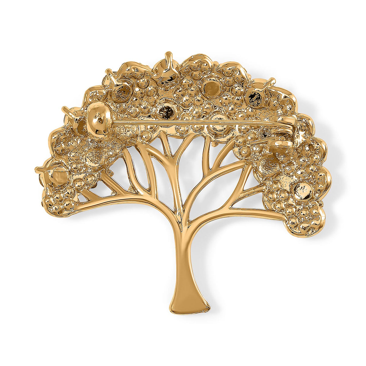 Multi Colour Crystal Tree of Life Brooch 7875863 4