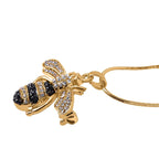 White Crystal Brooch Come Pendant with Chain (Size - 23.5 with 2 inch Ext)