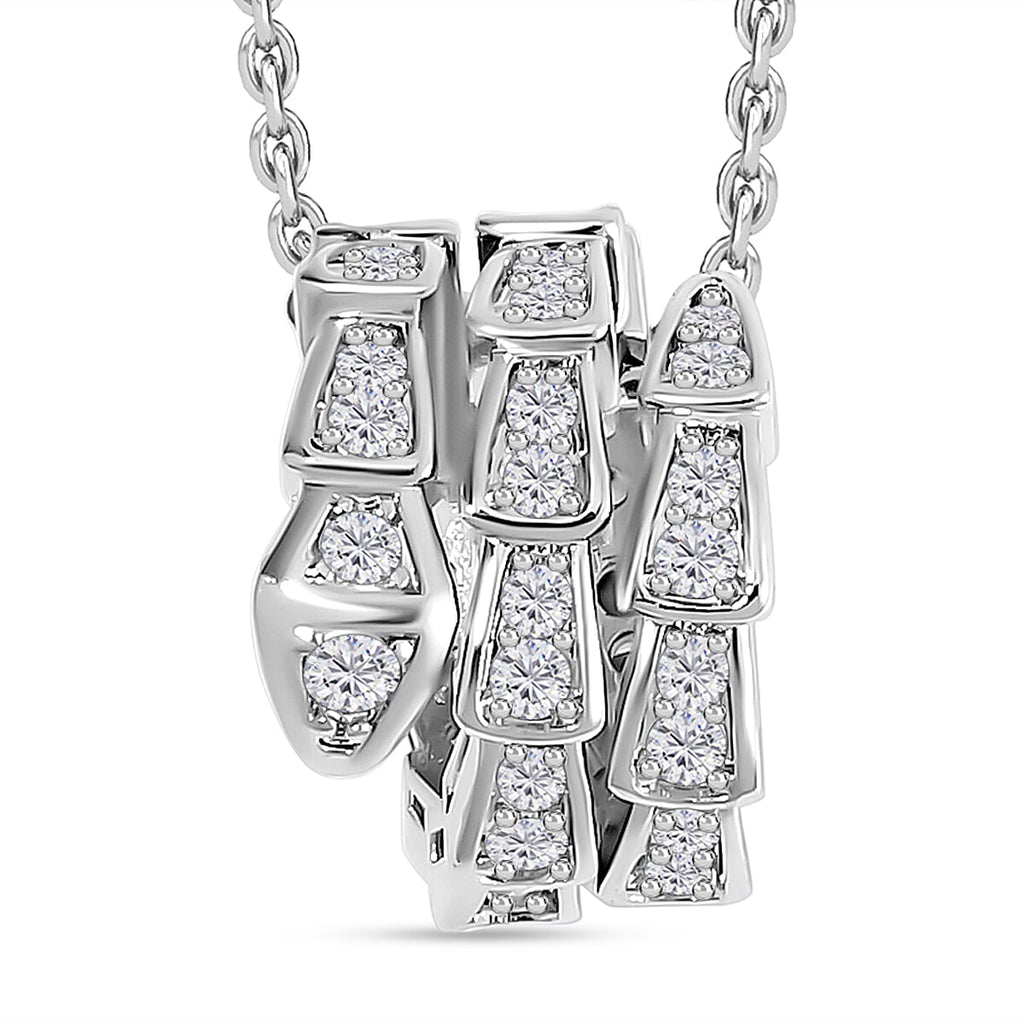 White Austrian Crystal Necklace (Size - 20)
