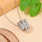White Austrian Crystal Necklace (Size - 20)