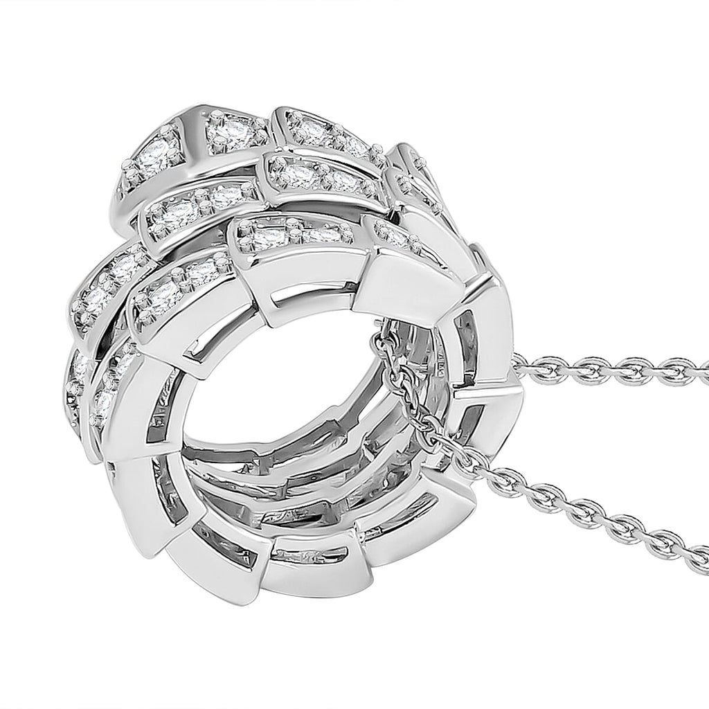 White Austrian Crystal Necklace (Size - 20)