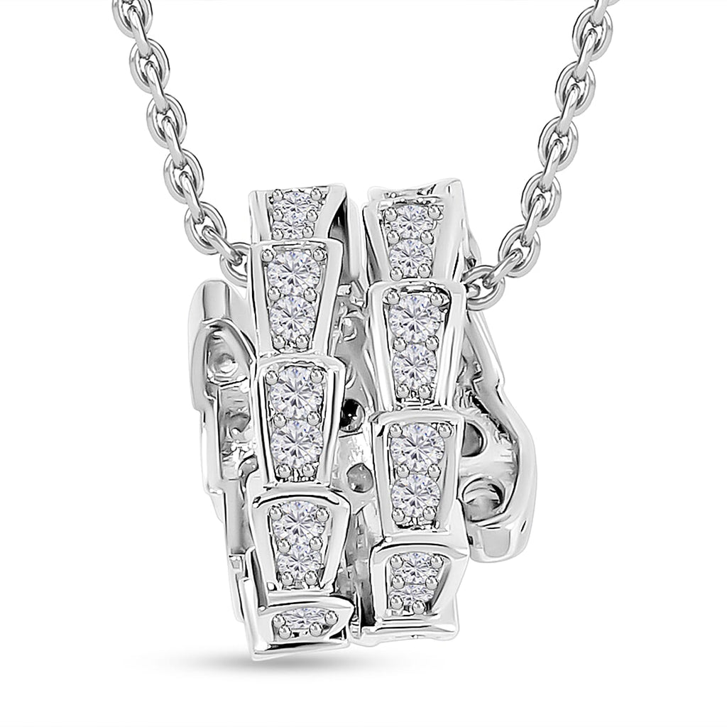 White Austrian Crystal Necklace (Size - 20)