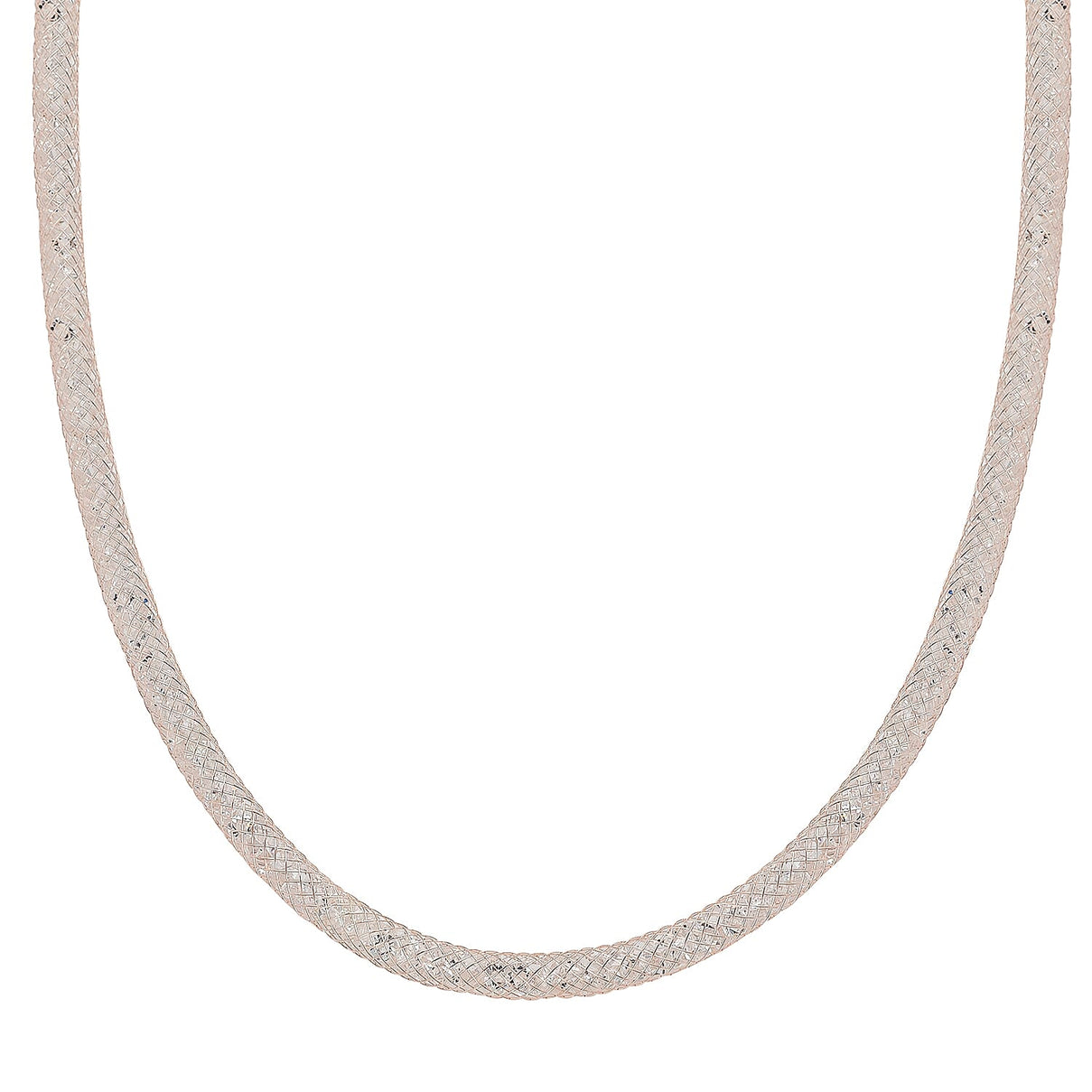 White Crystal Austrian Necklace (Size - 30) in Rose Gold Tone 7668902 0
