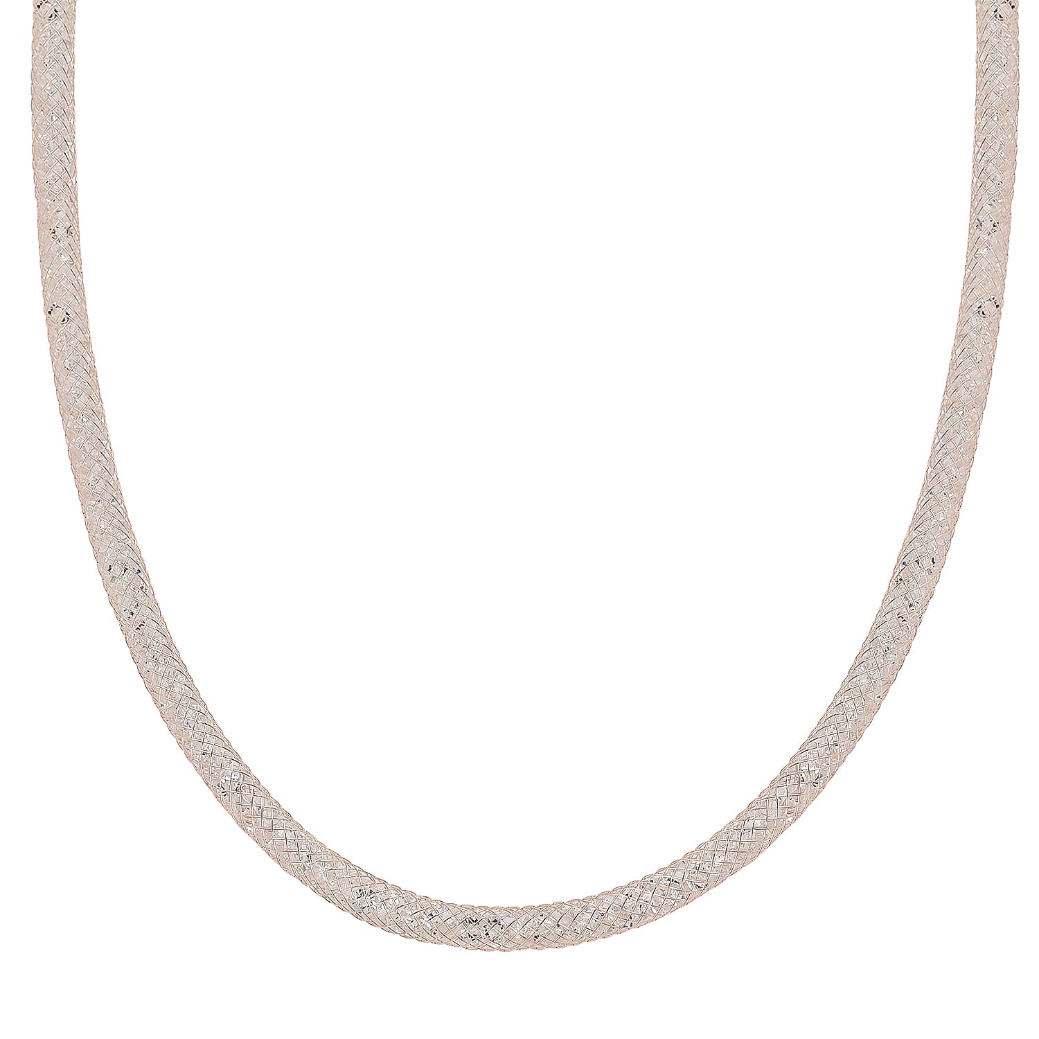 White Crystal Austrian Necklace (Size - 30) in Rose Gold Tone 7668902 0
