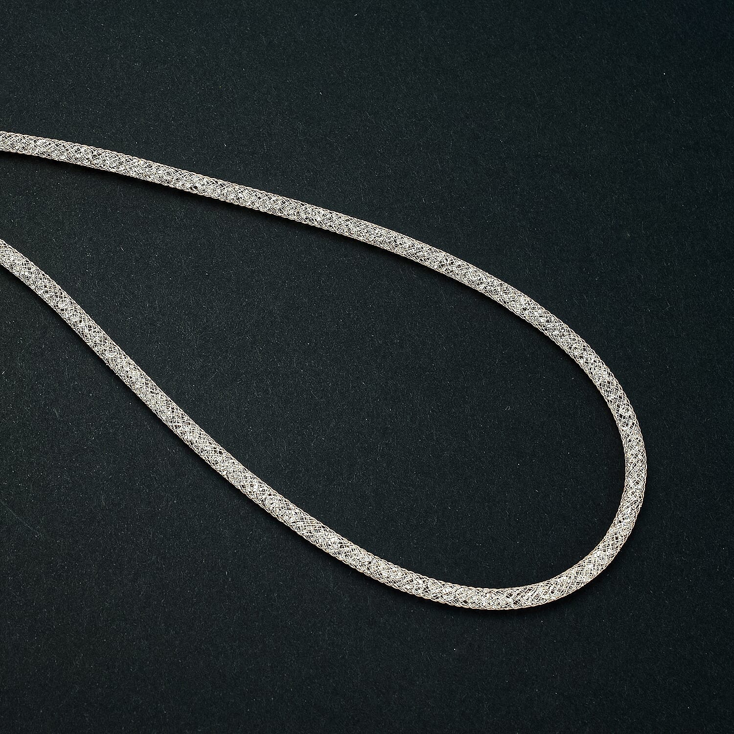 White Crystal Austrian Necklace (Size - 30) in Rose Gold Tone 7668902 1