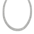 White Austrian Crystal Necklace (Size - 30-2 inch Ext.)