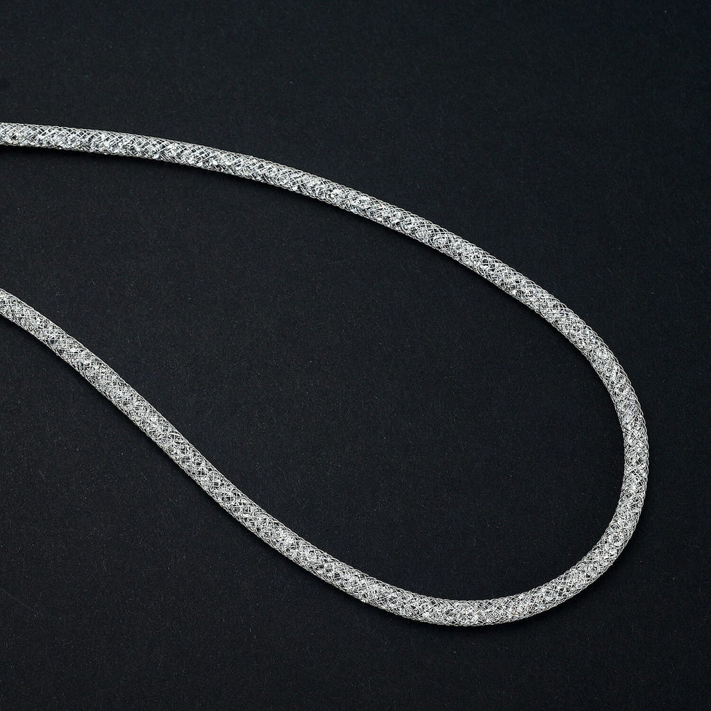 White Austrian Crystal Necklace (Size - 30-2 inch Ext.)