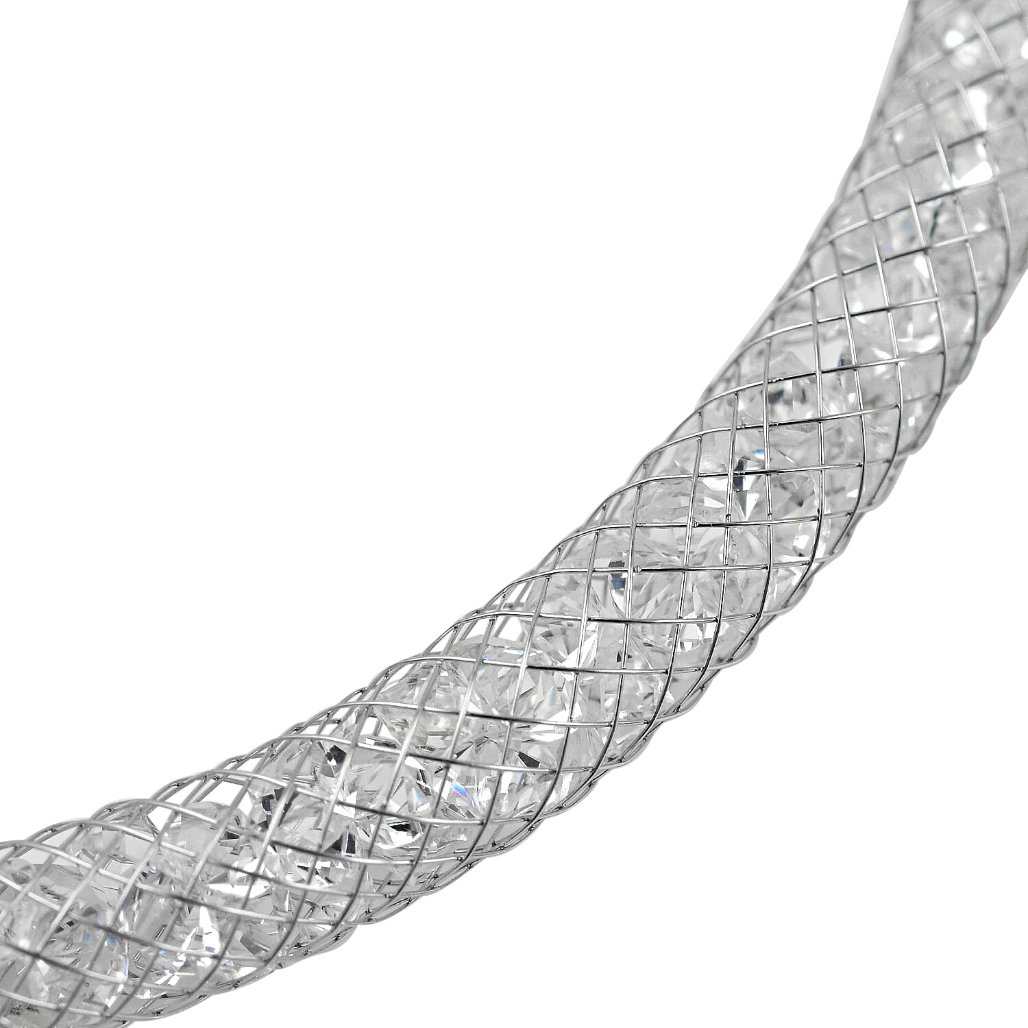 White Austrian Crystal Necklace (Size - 30-2 inch Ext.) 7668868 2