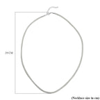 White Austrian Crystal Necklace (Size - 30-2 inch Ext.)