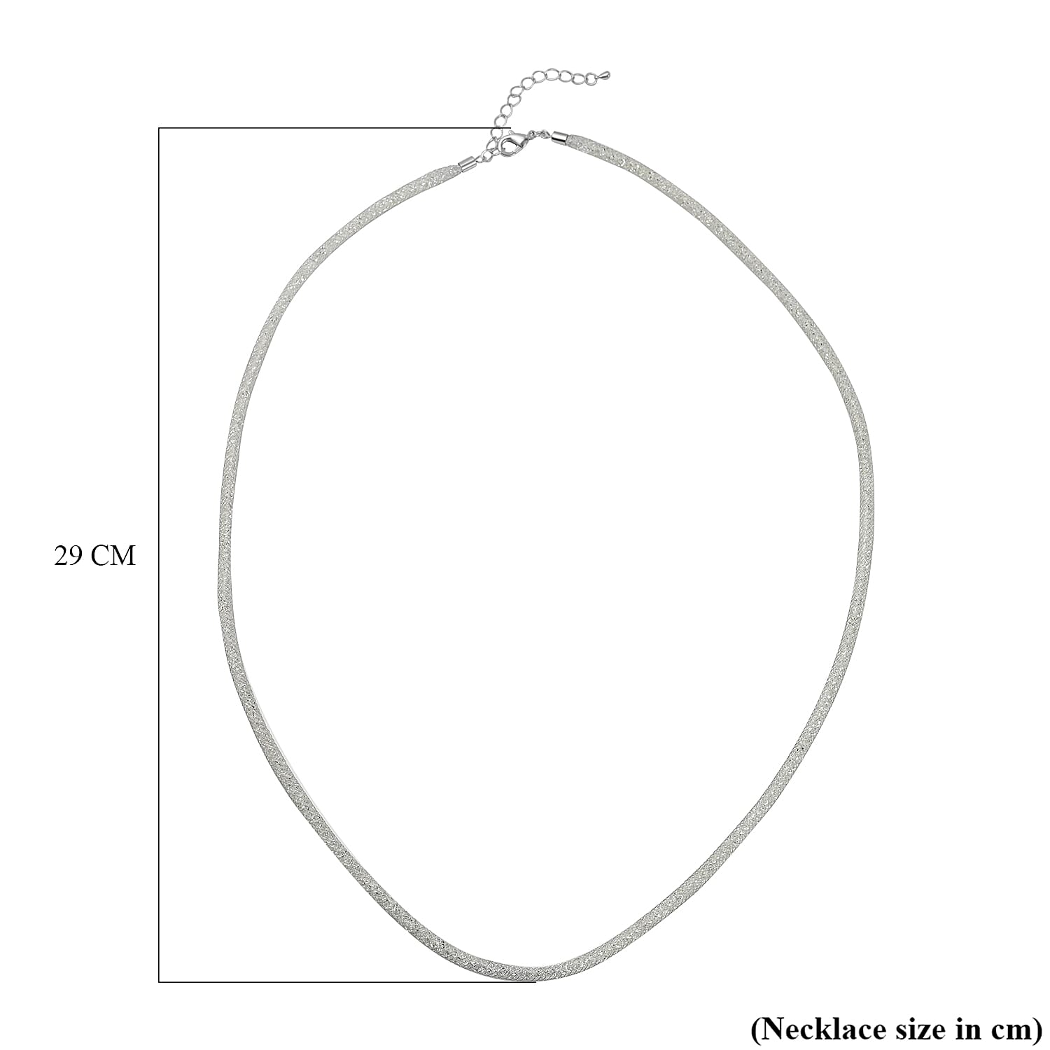 White Austrian Crystal Necklace (Size - 30-2 inch Ext.) 7668868 4