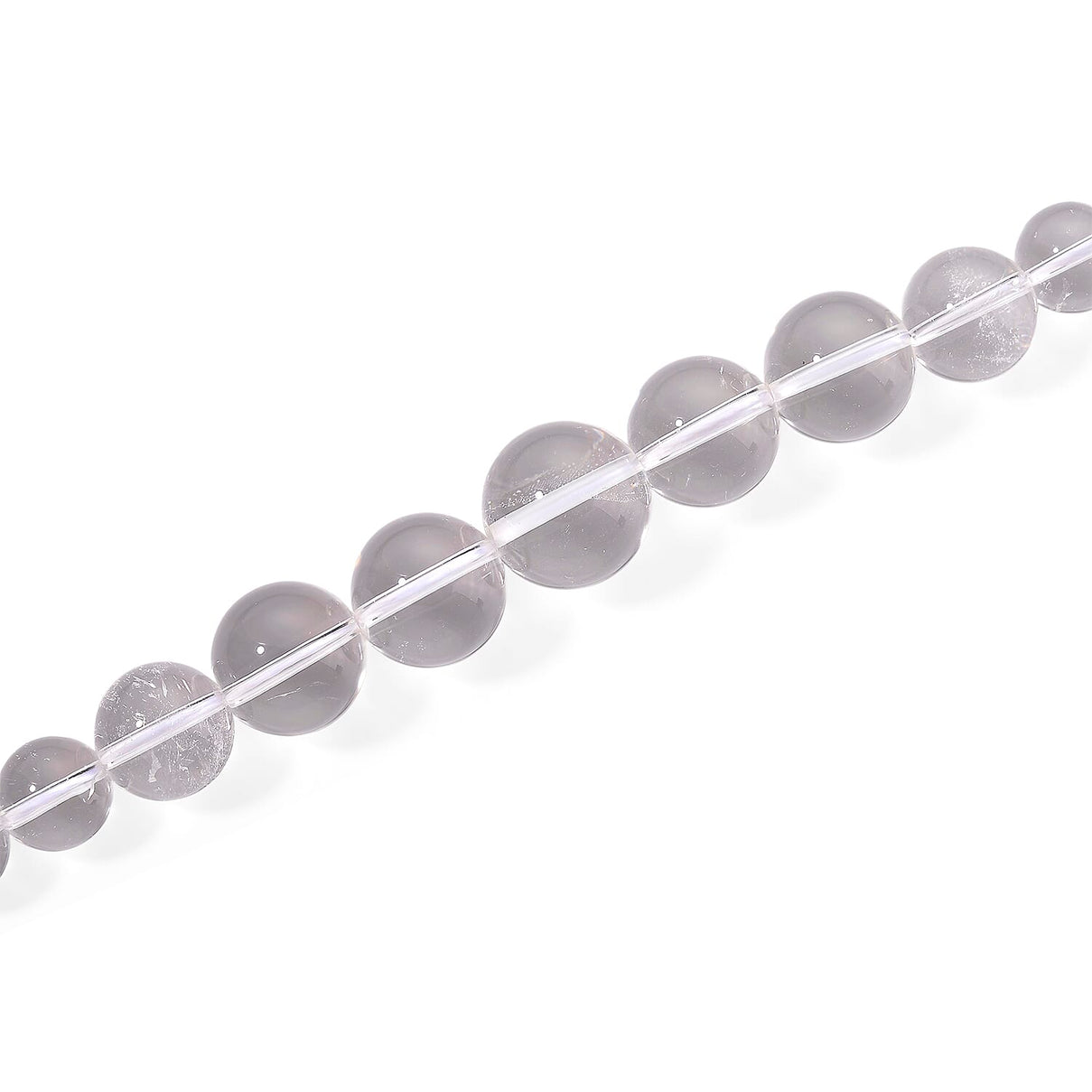 White Crystal Quartz Necklace (Size - 18-2 Ext) in Rhodium Overlay Sterling Silver 490.00 Ct. 8185651 4