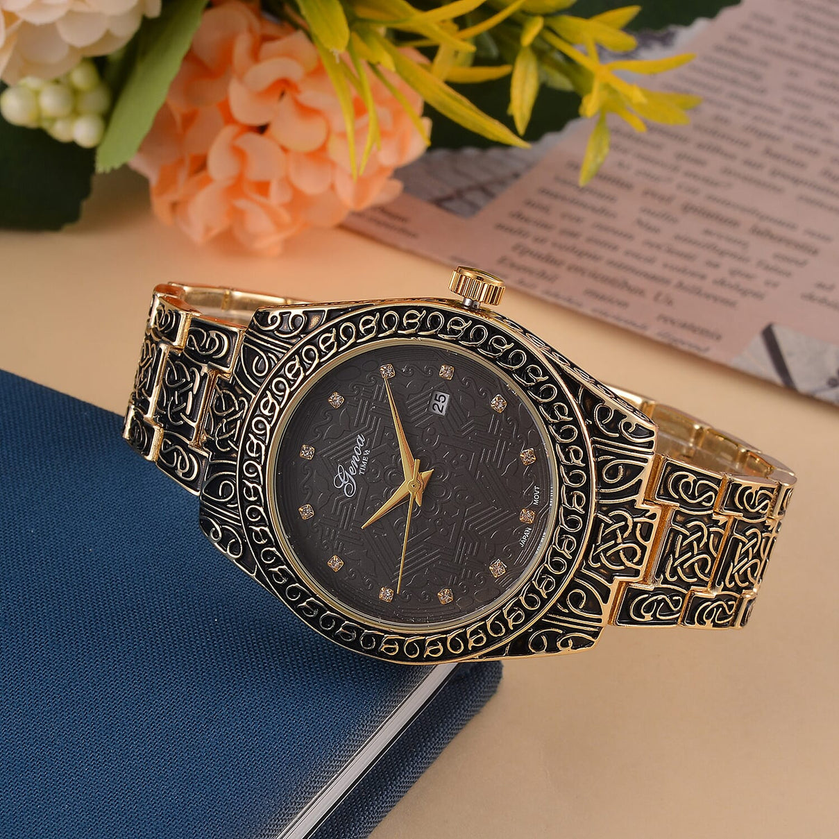 GENOA TIME V2 Womenâ€™s Carved Watch 7793709 1