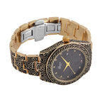 Carved Designer Inspired Limited Edition GENOA Watch - Gold