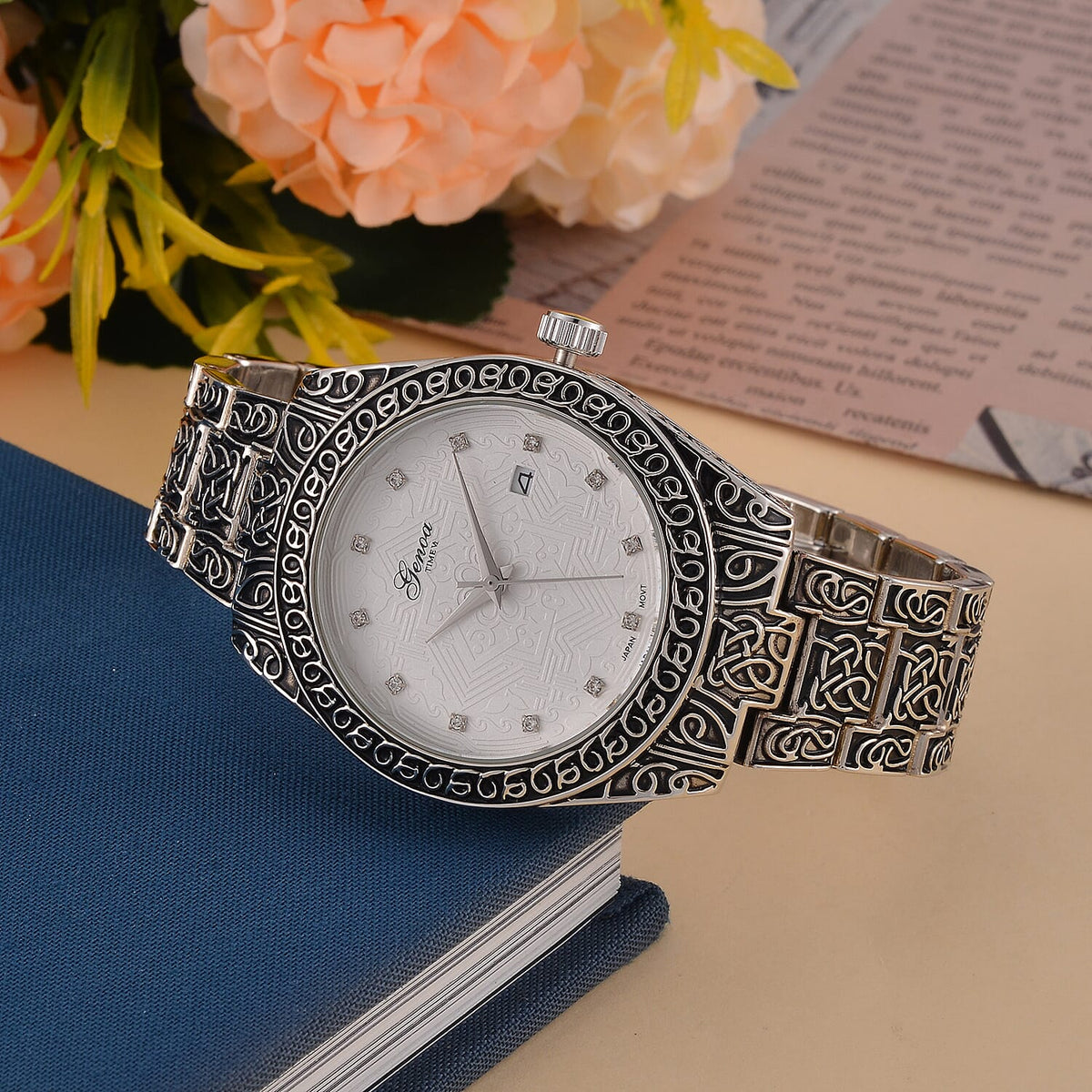 GENOA TIME V2 Womenâ€™s Carved Watch 7793711 1