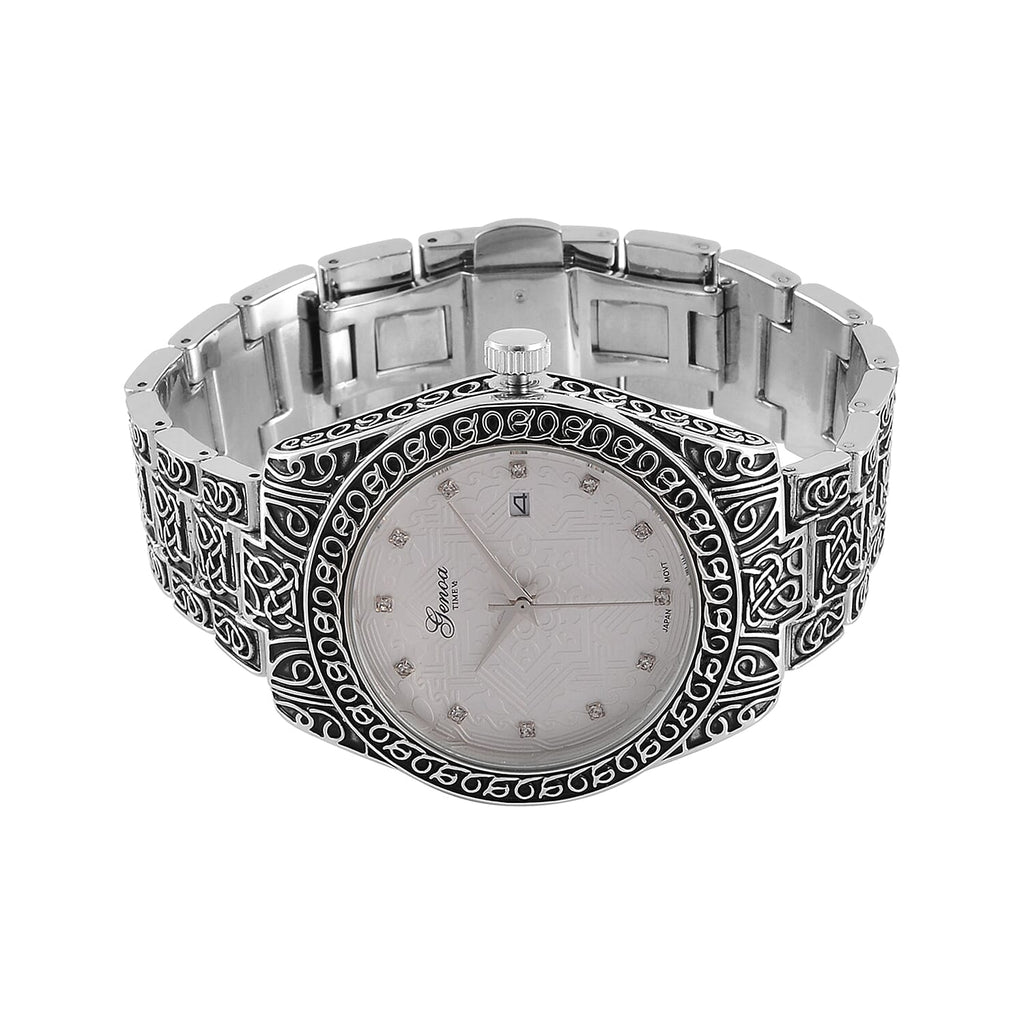 Carved Designer Inspired Limited Edition GENOA Watch - Steel